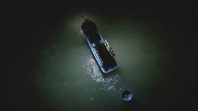 boat with spotlights for catching squid at night in the open sea - Powered by Shutterstock - Get 15% off with code: PIKWIZARD15