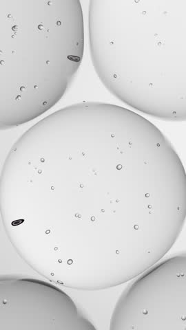 Cosmetics blue serum liquid bubbles 3d abstract background. Cosmetic moisturizer essence gel. Collagen fluid bubble molecule. Moisturizing cream or oil for personal health care and beauty skin concept