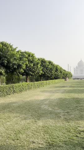 The beautiful setting of Mehta Bagh, with the best direct view to the Taj Mahal.