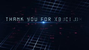 Futuristic Digital Representation with Thank You For Watching Text and Abstract Background - Powered by Shutterstock - Get 15% off with code: PIKWIZARD15