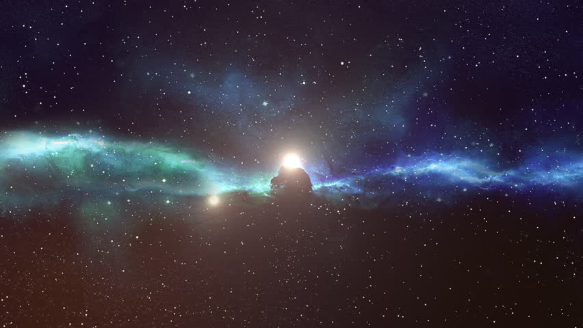 Universe Exploring 
Inside galaxy scene. Large groups of stars and gas held together by self-gravitation