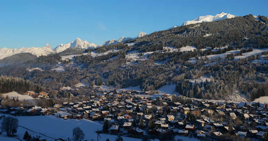 Megeve, ski resort in the Haute Savoie department, France.