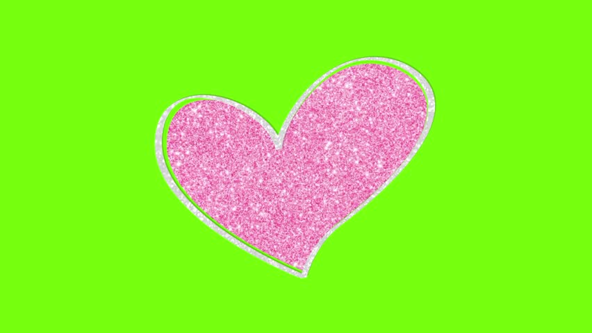 Love heart symbol heartbeat zoom in out animated motion graphics green screen background unique cute use for digital social media contents, feed, reels, story, shorts video posts as greetings 