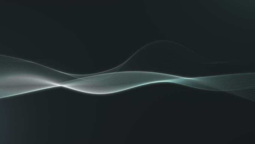  Futuristic Minimal White Flowing Wave Background