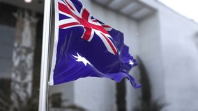 Australia Flag in the Wind Waving Official Flag 4K - Powered by Shutterstock - Get 15% off with code: PIKWIZARD15