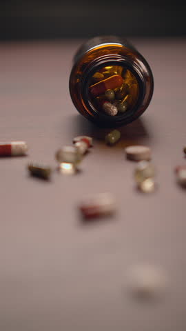 A Variety of Assorted Vitamins and Supplements Presented in a Bottle for Your Health Needs