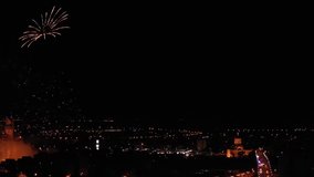 Firework on the city to night  - Powered by Shutterstock - Get 15% off with code: PIKWIZARD15