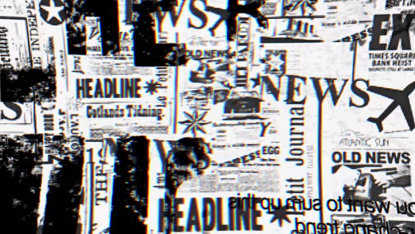 Abstract black and white typography overlay background animation. 4K Quality