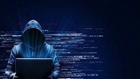 Hacker hoodie Abstract Warning detected System Hacking Attack. Online Security Safety malware program hackers coding virus Cyber attack, breaking malware. Hacked Error System Hack. 3D Illustration - Powered by Shutterstock - Get 15% off with code: PIKWIZARD15