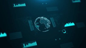 Global data analytics, business intelligence, financial markets reports, digital transformation modern business, finance, global trade. big data, financial services, global business. 3D Illustration - Powered by Shutterstock - Get 15% off with code: PIKWIZARD15