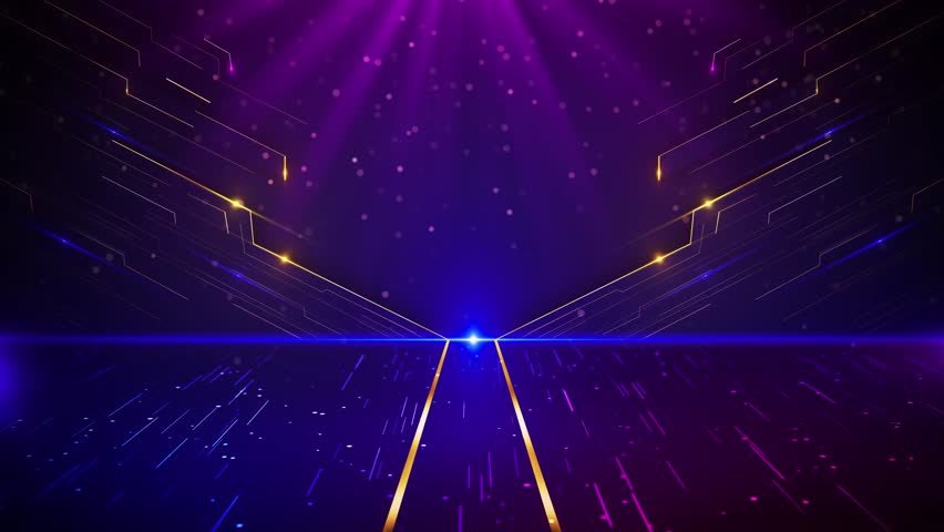 Podium Luxury studio stage 3D Award party blue stage glitter animation. stars, lights and particles. light streak Particle, ceremony background, Oscar awards performance. exhibition. 3D Illustration