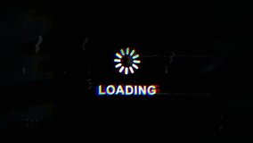 Loading symbol looping animation with glitch effect. 4K quality - Powered by Shutterstock - Get 15% off with code: PIKWIZARD15