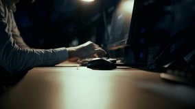 Businessman Analyzing Digital Sales Charts. Focused Trader Reading Corporate Financial Audit Report Document. Serious Online Trader Work With Stock Market Data. Teamwork Contract Discussion In Office - Powered by Shutterstock - Get 15% off with code: PIKWIZARD15