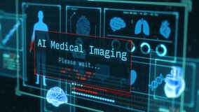 AI in medicine and healthcare, medical diagnosis, artificial intelligence in medical imaging, remote patient monitoring, telehealth, futuristic interface, technology innovation (3d render) - Powered by Shutterstock - Get 15% off with code: PIKWIZARD15