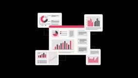 Animated Data Analytics Information and Monitoring. Data Analysis Concept Video - Transparent - Powered by Shutterstock - Get 15% off with code: PIKWIZARD15
