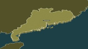 Guangdong - province of China, extruded. Pattern - Powered by Shutterstock - Get 15% off with code: PIKWIZARD15