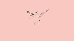 Low poly phoenix bird in vibrant colors. Abstract low-poly phoenix illustration in orange, red, and yellow tones with a minimalistic background symbolizing strength and rebirth. - Powered by Shutterstock - Get 15% off with code: PIKWIZARD15
