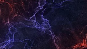 Abstract animation in blue and purple tones. Intertwining luminous lines forming complex patterns resembling a cosmic nebula or a molecular structure. - Powered by Shutterstock - Get 15% off with code: PIKWIZARD15