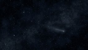 Falling stars in a dark blue starry night. - Powered by Shutterstock - Get 15% off with code: PIKWIZARD15