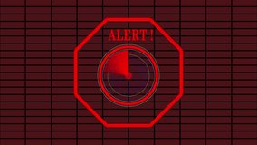 Alert! Red flashing warning message text on grid red background. - Powered by Shutterstock - Get 15% off with code: PIKWIZARD15
