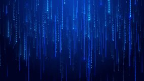 Cyberspace future technology digital network binary matrix binary code. Concept of science, business corporate background. hud interface, data code, decryption encoding, backdrop 3D virtual space 4K - Powered by Shutterstock - Get 15% off with code: PIKWIZARD15