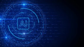 Power of Artificial intelligence technology halogen brain neural networks AI Quantum computer chipset technologies concept. Modern technology circuit board texture background design. Waves flow chip - Powered by Shutterstock - Get 15% off with code: PIKWIZARD15