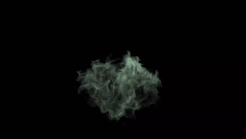 A dramatic smoke shockwave animation on a black screen, showcasing a powerful wave of swirling smoke for dynamic visual effects in videos and projects