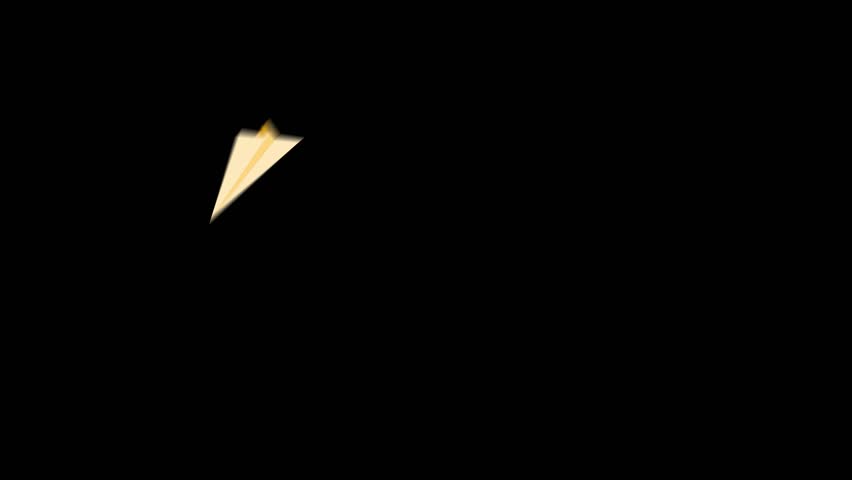 Paper Plane flying, sending message, flying paper plane icon, cartoon animation.