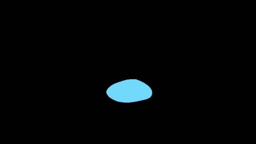 2D Flash Animation with Water Element featuring a large water splash element soaring high cartoon animation isolated on transparent background.
