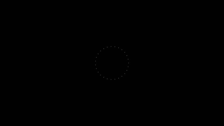 2d Circle Explosion, Burst Circle On Alpha Channel Animation.circle Explosion Elements For Your Projects On Black Background