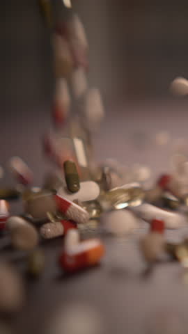 The Dynamic Motion of Pills and Capsules in Action, Captured in Stunning Visuals and Artistry