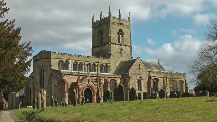 English Country Church - St Lawrence Church, Gnosall, Staffordshire, England