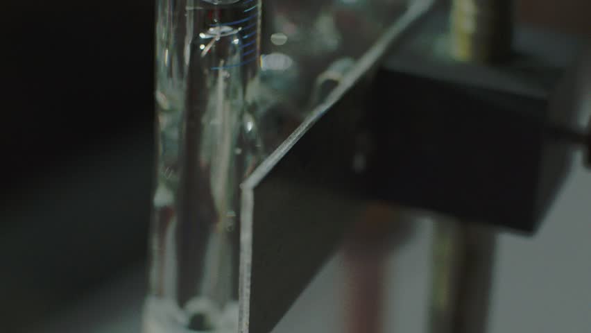 Macro shot of bubbles in elextrolyseur.