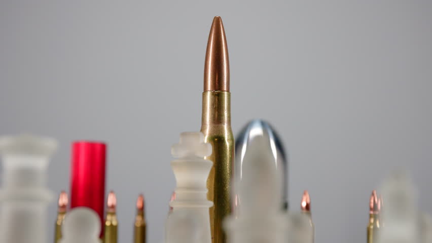 A symbolic standoff of philosophical or metaphorical struggle of classic, traditional strategy is challenged by calculative ruthlessness. Inspired by the idea of humans vs artificial intelligence.