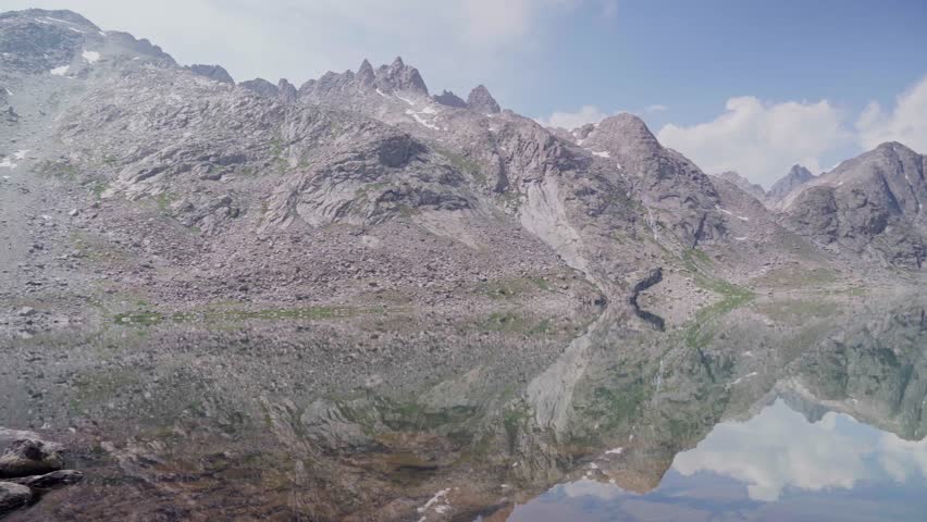 Panning around Titcomb Basin in Wind River Range Pinedale Wyoming
