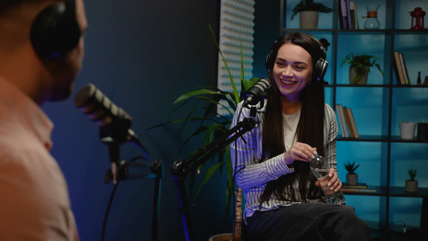 Podcast Guest Sharing Insights During a Lively Discussion