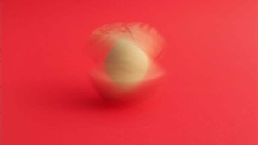 Chilean wine cork spins and stops