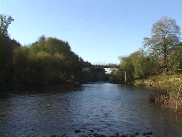 Running River at dusk