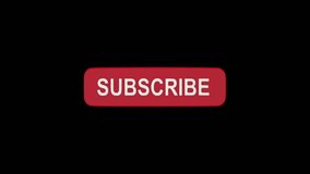 3D Subscribe Button Rotating on a Transparent Background. Seamless Loop 4K - Powered by Shutterstock - Get 15% off with code: PIKWIZARD15