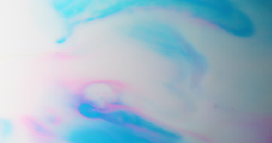 Marble flow. Enamel spill. Wavy light blue watercolor paint stream with cloudy gradients surface texture. Smoky blurred dye effect fluid in opaque liquid.