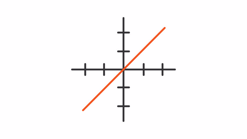 Animated linear graph icon. Single strait stroke function. Science line animation. Mathematics symbol appearance. Black illustration on white background. HD video with alpha channel. Motion graphic - Powered by Shutterstock - Get 15% off with code: PIKWIZARD15