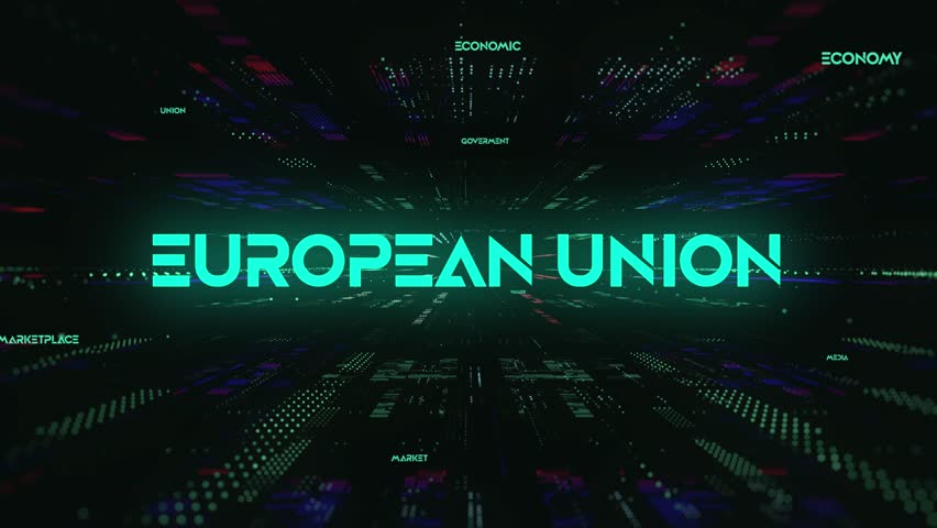 Sci-Fi Digital Economics Word European Union - Powered by Shutterstock - Get 15% off with code: PIKWIZARD15