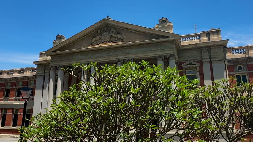 Supreme Court Western Australia legal law court building bushes centred Perth