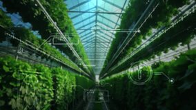 Smart agriculture technology analyzing plant growth in a greenhouse - Powered by Shutterstock - Get 15% off with code: PIKWIZARD15