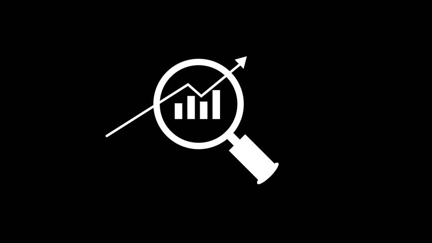 Business Graph Icon with Magnifying Glass Animation for Data Analysis - Powered by Shutterstock - Get 15% off with code: PIKWIZARD15