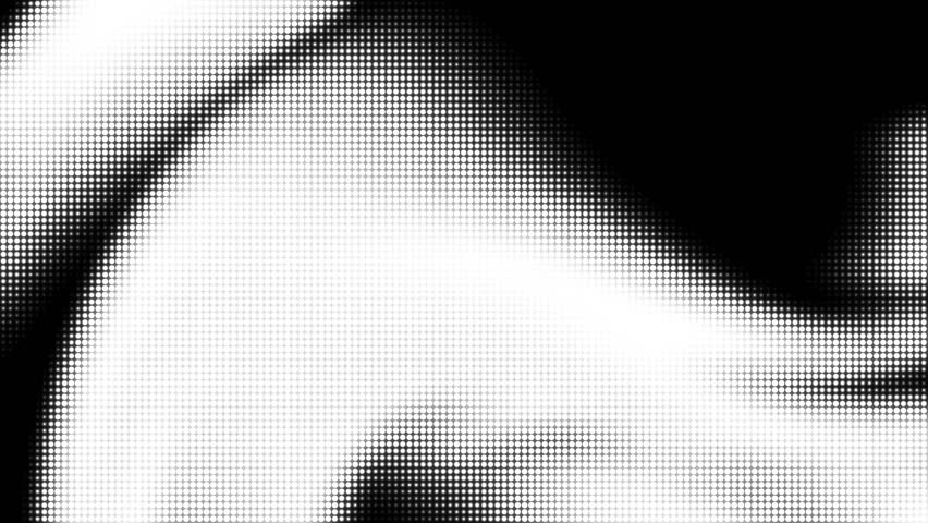 Dynamic Abstract Black and White Gradient with dot Halftone Pixel Pattern