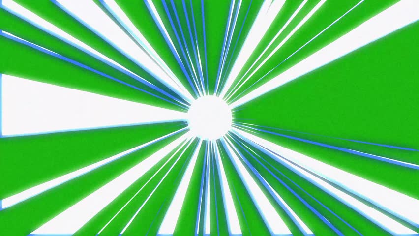 Anime manga energy explosion transition animation. White electric explosion on green screen, chroma key 4K