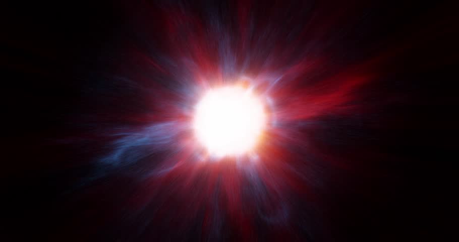Pulsating Star Loop: star pulsating with energy, emitting bursts of plasma. Perfect for science-themed motion design projects, creating a sense of cosmic power and energy. Loop. 3D render