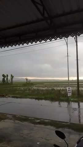 A calm before the storm at Sukoharjo, Central Java, Indonesia.