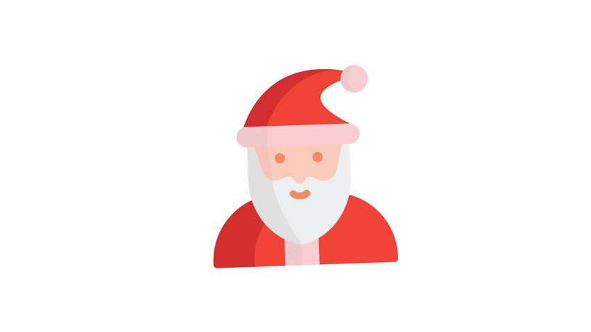 Santa Clauss animated icon with alpha channel. Perfect for project and Explainer Video